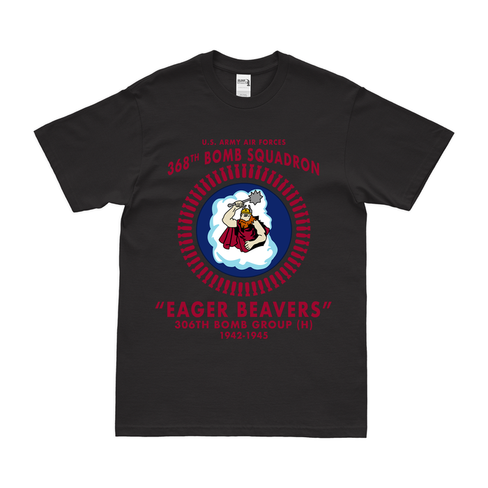 368th Bomb Squadron Commemorative WW2 Legacy T-Shirt Tactically Acquired Black Clean Small