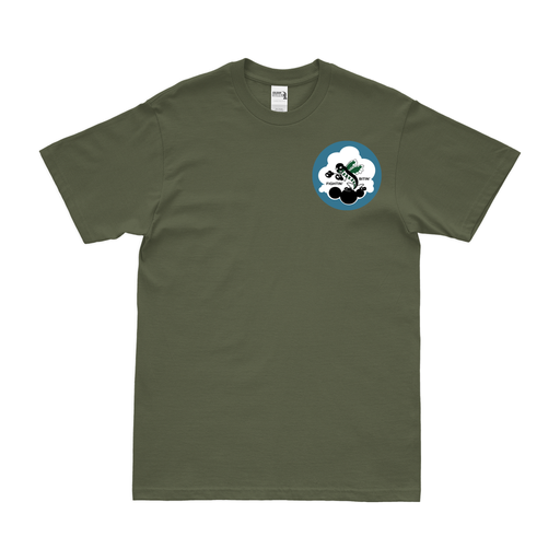 369th Bomb Squadron WW2 Left Chest Emblem T-Shirt Tactically Acquired Military Green Small 