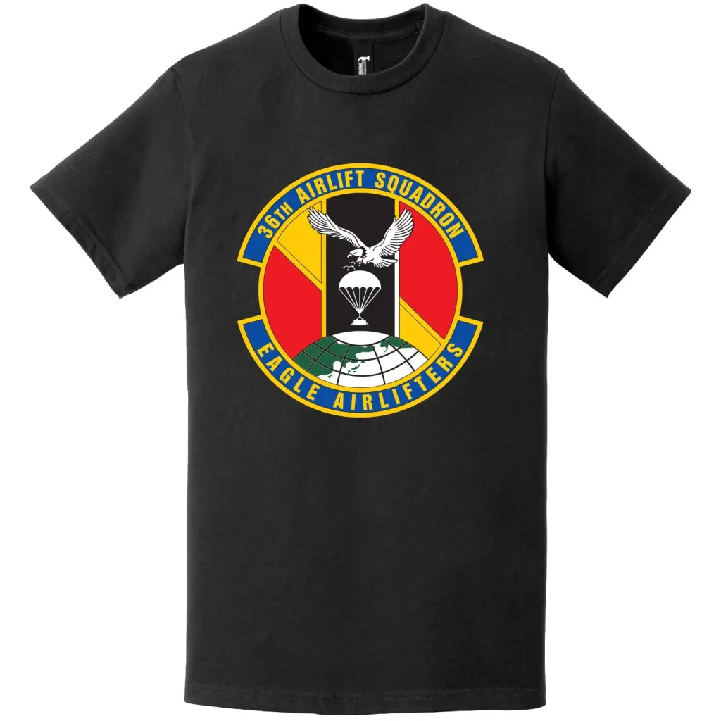 36th Airlift Squadron Logo Emblem T-Shirt Tactically Acquired   