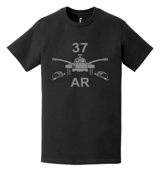 U.S. Army 37th Armor Regiment T-Shirt Tactically Acquired   