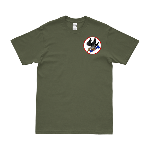 371st Bomb Squadron Left Chest Emblem T-Shirt Tactically Acquired Military Green Small 