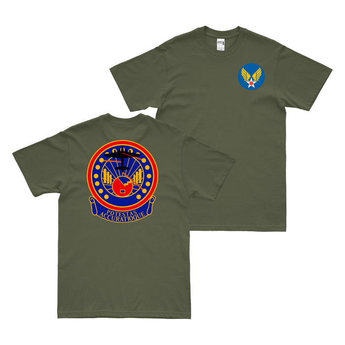 Double-Sided 379th Bomb Group USAAF T-Shirt Tactically Acquired Military Green Small 