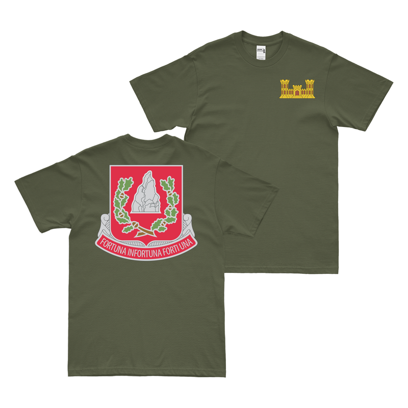 Double-Sided 37th Engineer Battalion Logo T-Shirt