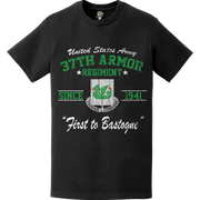 37th Armor Regiment Since 1941 U.S. Army Unit Legacy Distressed T-Shirt Tactically Acquired   