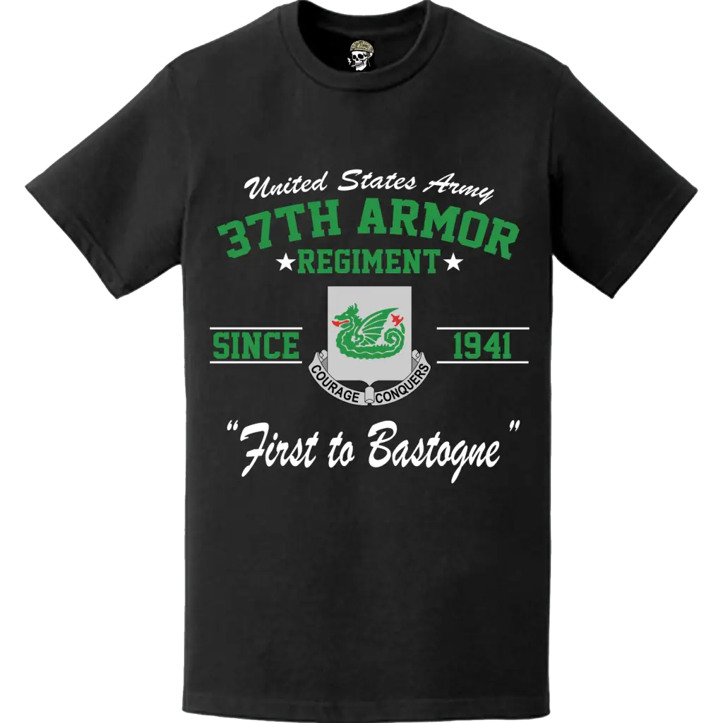 37th Armor Regiment Since 1941 U.S. Army Unit Legacy T-Shirt Tactically Acquired   