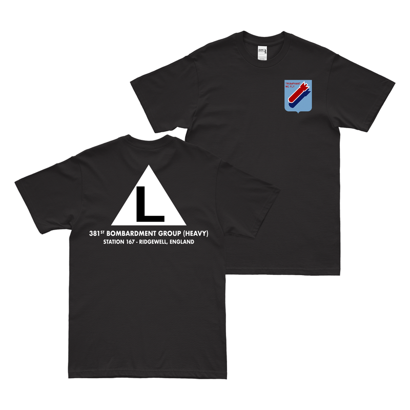 Double-Sided 381st Bomb Group Tail Code 'L' T-Shirt