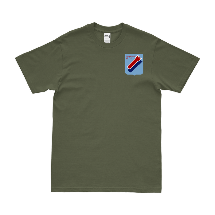 381st Bomb Group Left Chest Emblem T-Shirt Tactically Acquired Military Green Small 