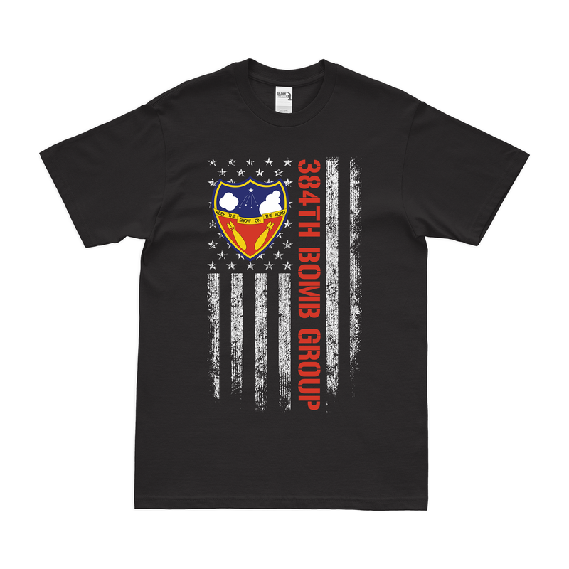 384th Bomb Group American Flag T-Shirt