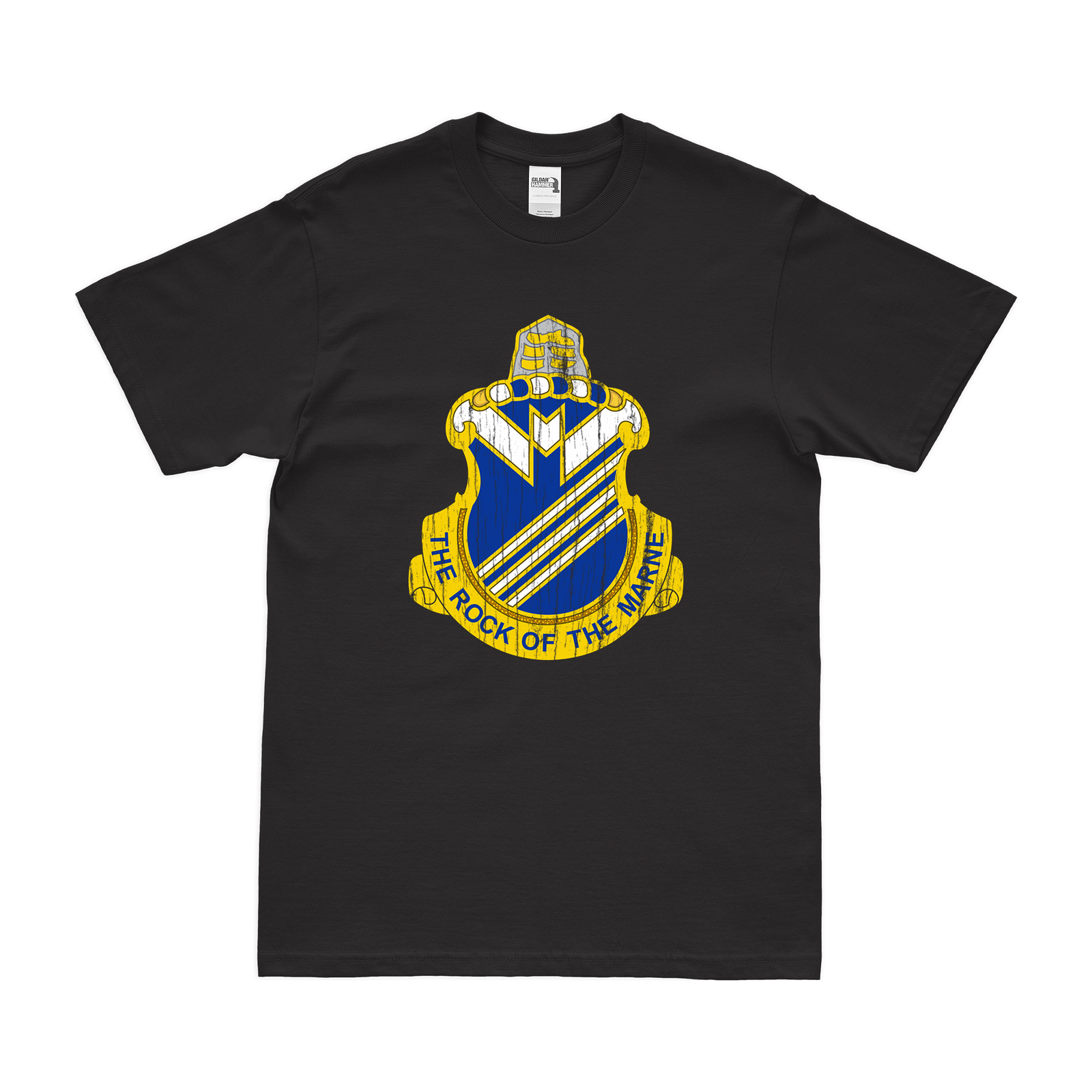 U.S. Army 38th Infantry Regiment Unit Logo Emblem T-Shirt Tactically Acquired Black Distressed Small