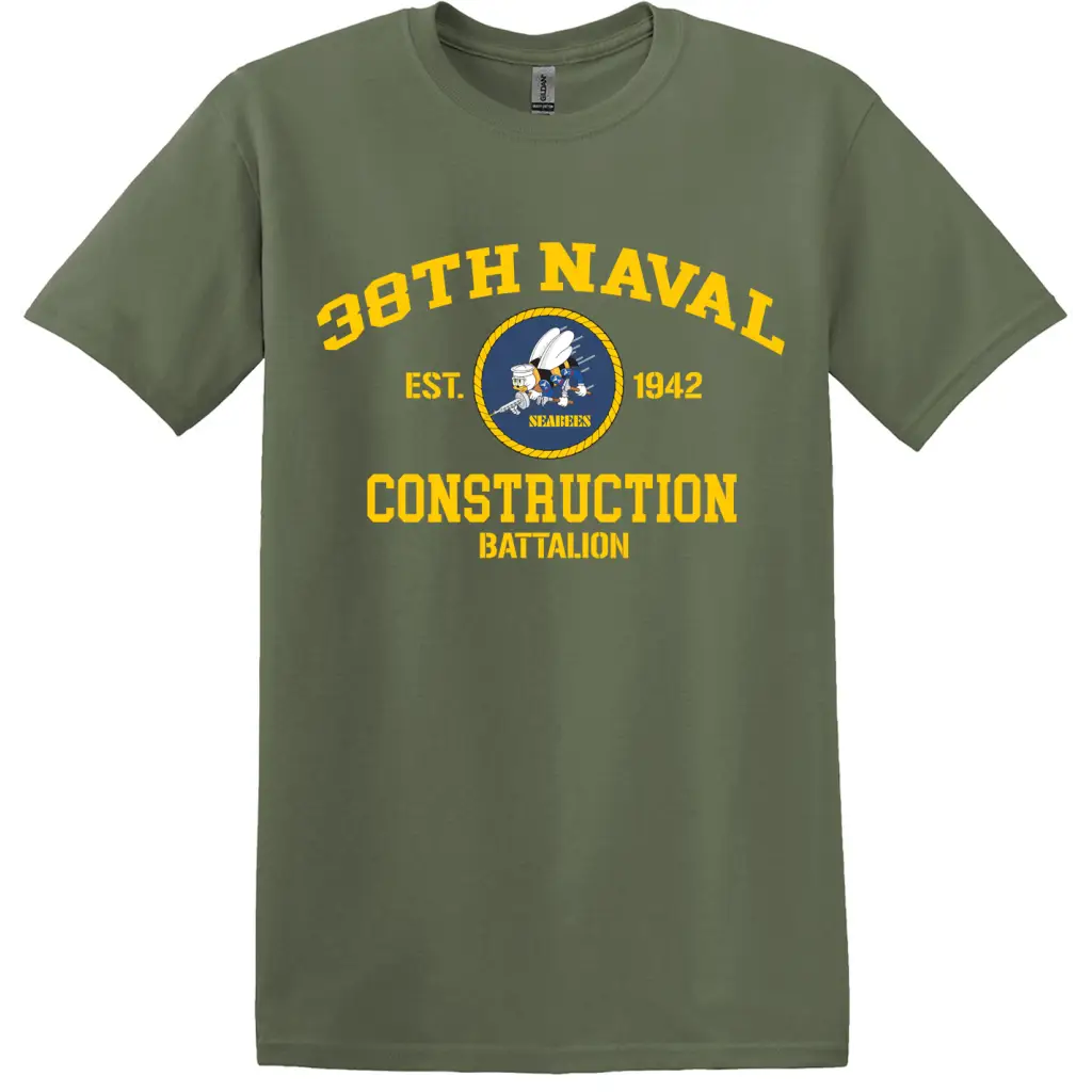 38th Naval Construction Battalion (38th NCB) T-Shirt Tactically Acquired   