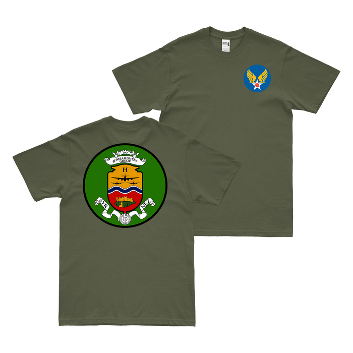 Double-Sided 391st Bomb Group USAAF T-Shirt Tactically Acquired Military Green Small 