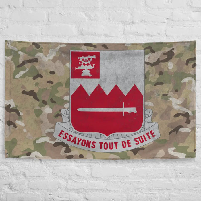 397th Engineer Battalion Indoor Wall Flag Tactically Acquired   