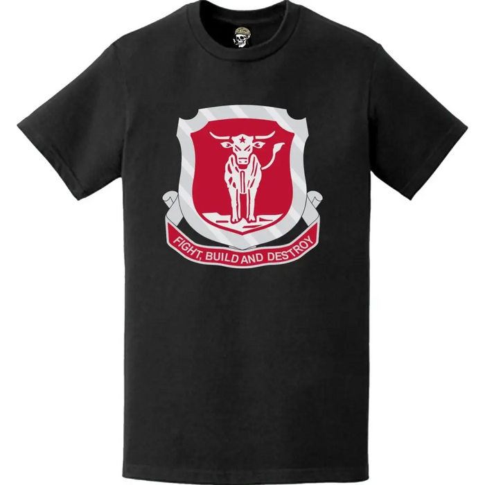 39th Engineer Battalion Logo Emblem T-Shirt Tactically Acquired   
