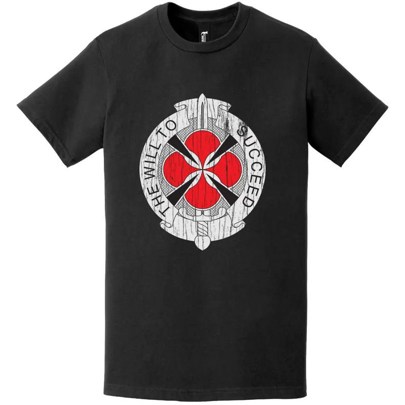 39th Signal Battalion Distressed DUI Logo Emblem T-Shirt