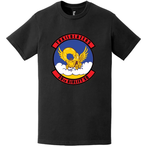 39th Airlift Squadron Logo Emblem T-Shirt Tactically Acquired   