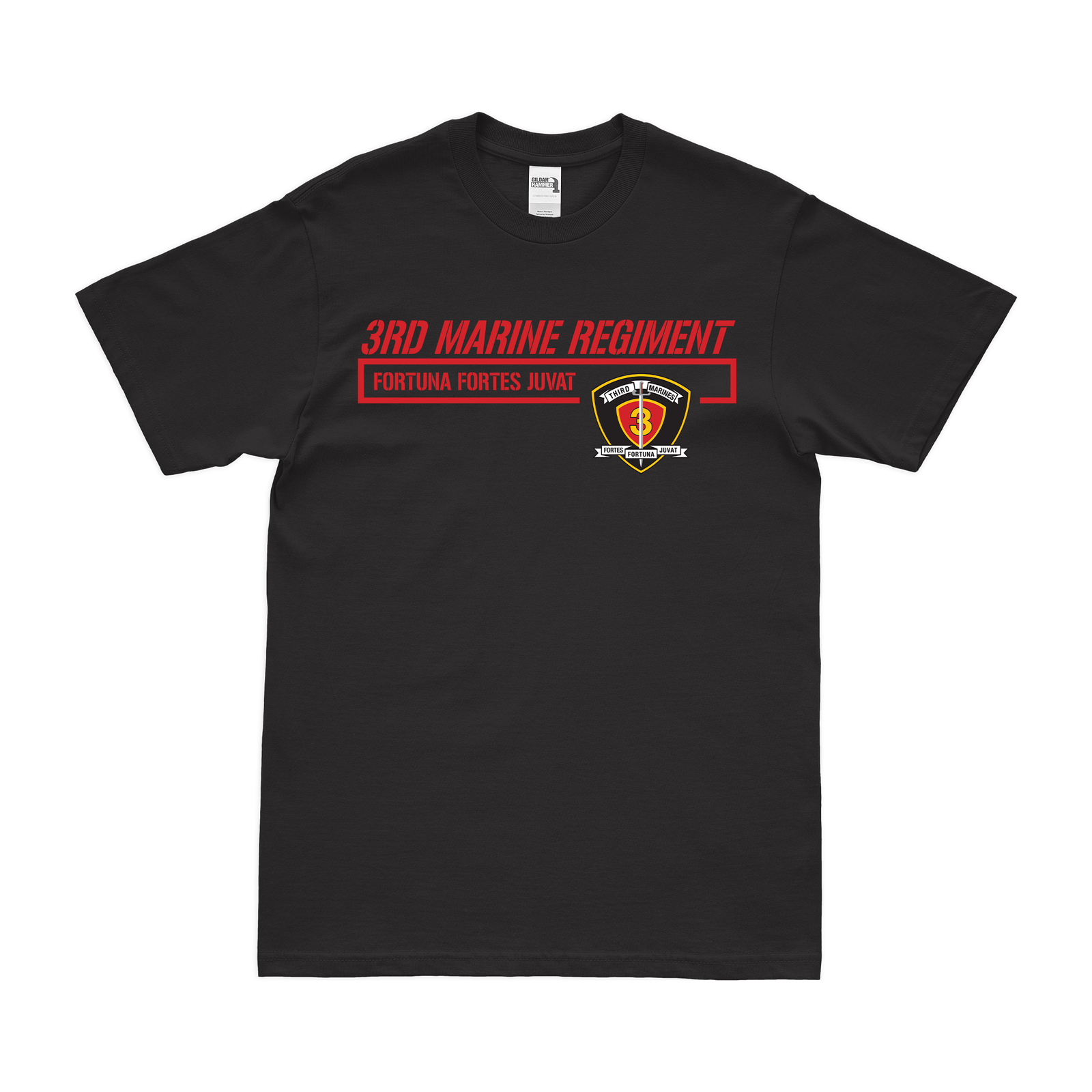 3rd Marine Regiment Motto T-Shirt Tactically Acquired Black Small 