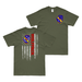 Double-Sided 3d LAR 'Wolfpack' American Flag T-Shirt Tactically Acquired Military Green Small 