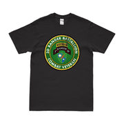 3d Ranger Battalion Combat Veteran T-Shirt Tactically Acquired Black Distressed Small