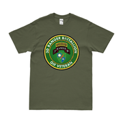 3d Ranger Battalion OIF Veteran T-Shirt Tactically Acquired Military Green Distressed Small