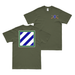 Double-Sided 3rd Infantry Division CSIB T-Shirt Tactically Acquired Small Military Green 