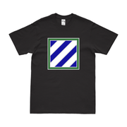 3rd Infantry Division CSIB T-Shirt Tactically Acquired Black Clean Small