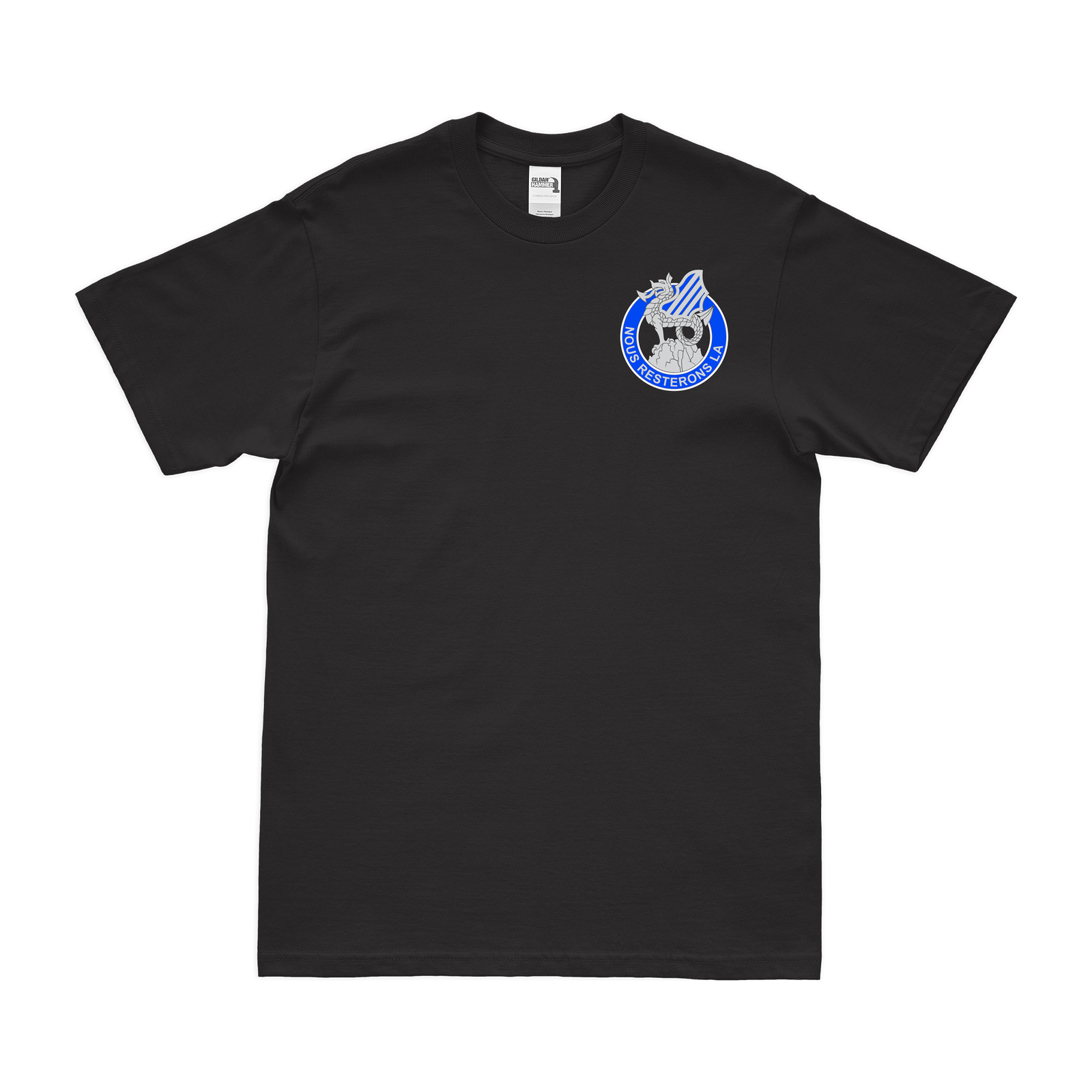 3rd Infantry Division Left Chest DUI T-Shirt Tactically Acquired Black Small 