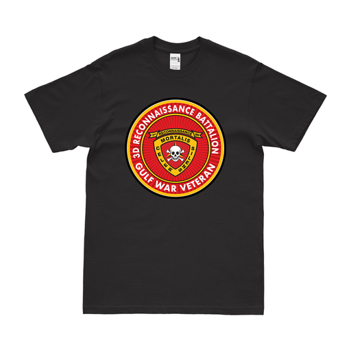 3rd Recon Bn Gulf War Veteran T-Shirt Tactically Acquired Black Clean Small