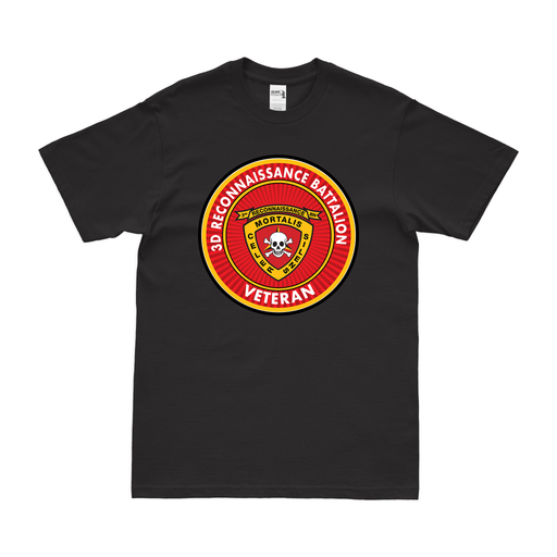 3rd Recon Bn Veteran T-Shirt Tactically Acquired Black Clean Small