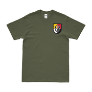 3rd Special Forces Group Left Chest Flash T-Shirt Tactically Acquired Military Green Small 