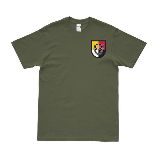 3rd Special Forces Group Left Chest Flash T-Shirt Tactically Acquired Military Green Small 