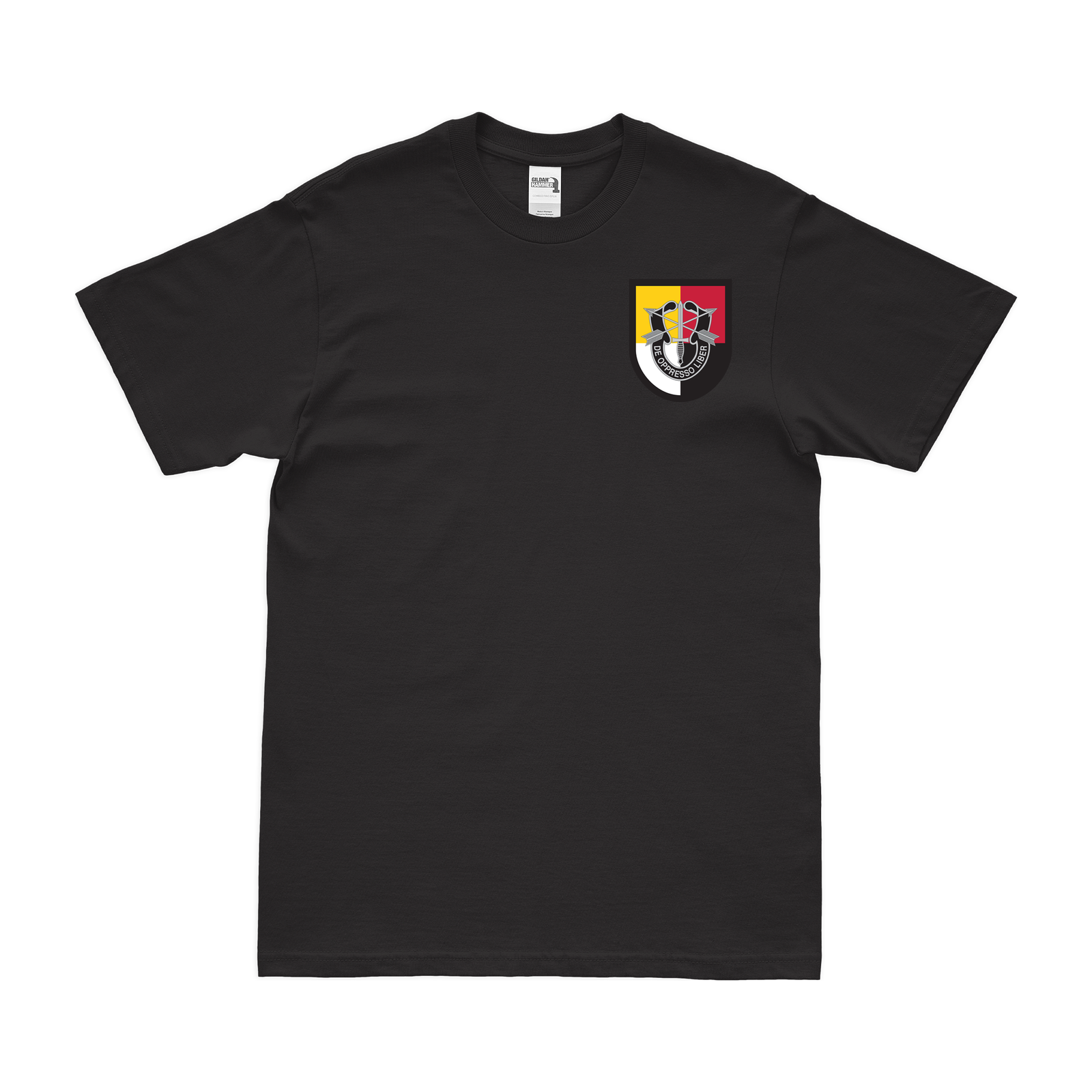 3rd Special Forces Group Left Chest Flash T-Shirt Tactically Acquired Black Small 