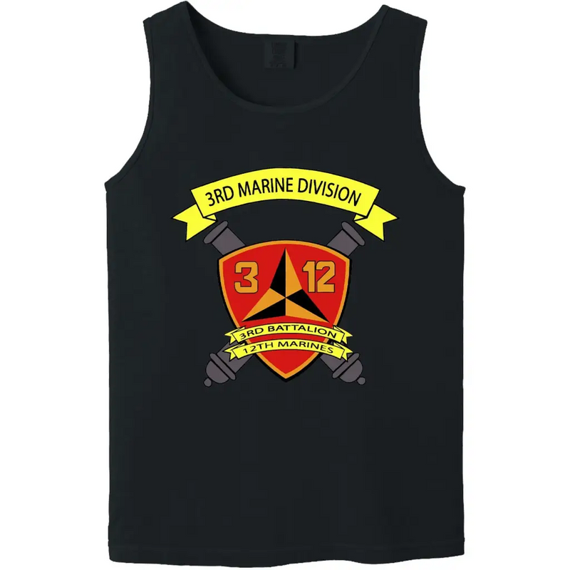 3rd Battalion, 12th Marines (3/12 Marines) Logo Tank Top