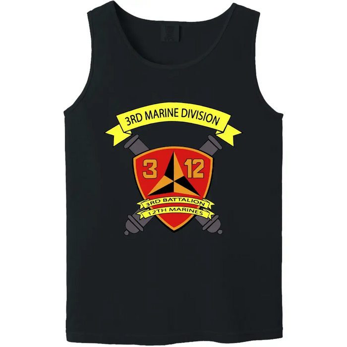 3rd Battalion, 12th Marines (3/12 Marines) Logo Tank Top Tactically Acquired   