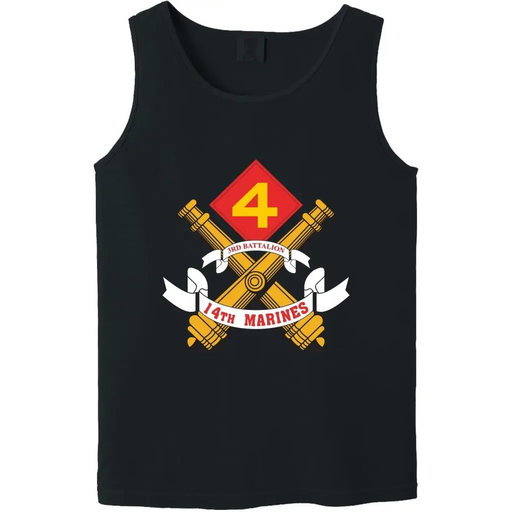 3rd Battalion, 14th Marines (3/14) Unit Logo Emblem Tank Top Tactically Acquired   