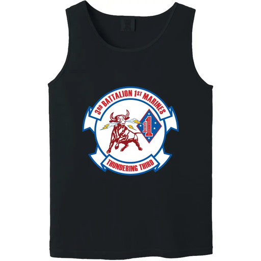 3rd Battalion, 1st Marines (3/1) Unit Logo Emblem Tank Top Tactically Acquired   