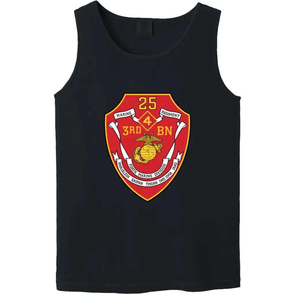 3rd Battalion, 25th Marines (3/25) Unit Logo Emblem Tank Top Tactically Acquired   