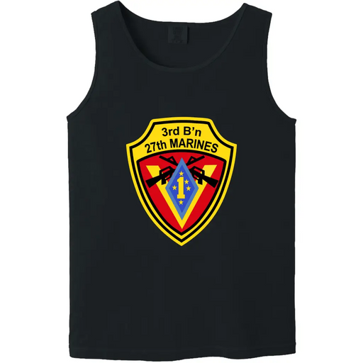 3rd Battalion, 27th Marines (3/27) Unit Logo Emblem Tank Top Tactically Acquired   