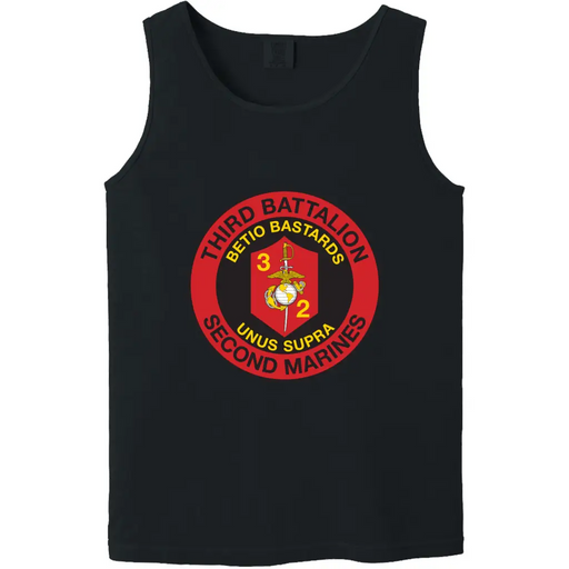 3rd Battalion, 2nd Marines (3/2 Marines) Unit Logo Emblem Tank Top Tactically Acquired   