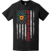3rd Battalion, 4th Marines (3/4 Marines) American Flag T-Shirt Tactically Acquired   