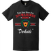 3rd Battalion 4th Marines (3/4) 'Darkside' Since 1941 Legacy T-Shirt Tactically Acquired   