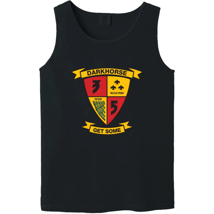 3rd Battalion, 5th Marines (3/5) Unit Logo Emblem Tank Top Tactically Acquired   