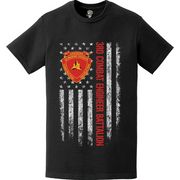 3rd Combat Engineer Battalion (3rd CEB) American Flag T-Shirt Tactically Acquired   