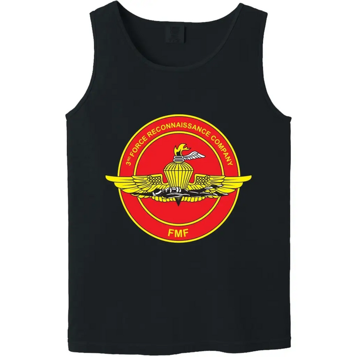 3rd Force Reconnaissance Company Unit Logo Emblem Tank Top Tactically Acquired   