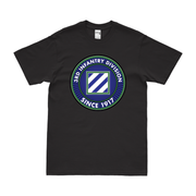 3rd Infantry Division Since 1917 Emblem T-Shirt Tactically Acquired Black Clean Small