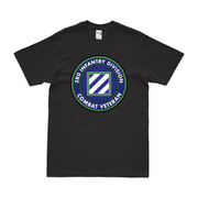 3rd Infantry Division Combat Veteran T-Shirt Tactically Acquired Black Clean Small