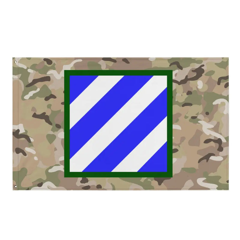 3rd Infantry Division (3rd ID) OCP Camo SSI Indoor Wall Flag