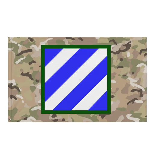 3rd Infantry Division (3rd ID) OCP Camo SSI Indoor Wall Flag Tactically Acquired Default Title  