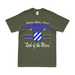 3rd Infantry Division Since 1917 Unit Legacy T-Shirt Tactically Acquired Military Green Distressed Small