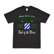 3rd Infantry Division Since 1917 Legacy T-Shirt Tactically Acquired Black Distressed Small
