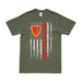 Patriotic 3rd MARDIV "Fighting Third" American Flag T-Shirt Tactically Acquired Military Green Small 